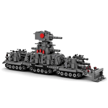 1211Pcs DIY-Kreative byggesten Forsamling MOC Militære Tank USSR KV-44 Superheavy Tank Model DIY Samling Stammer Toy Kits