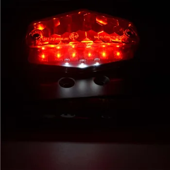 Sort/Krom Rød eller Røget linse Lucas LED Triumf Stil Fender Mount Bageste baglygte Lampe Bremse Beslag Universelle Lys Stop
