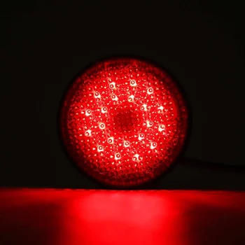 2stk Red Venstre & Højre Bageste Kofanger Runde Reflekser Lys refleksbånd For Nissan QASHQAI 2007 - Udvendig Tilbehør