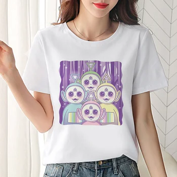 Kvinder t-shirts overdimensionerede sjove Animationsfilm streetwear koreansk stil tøj Casual bomuld kortærmet punk kpop femme tee toppe tøj