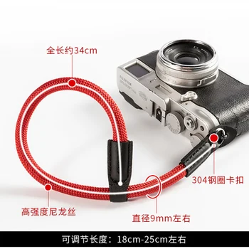 Mikro-Kamera, Håndled, Hånd-Strop til Fujifilm X-T100 X-A7 XT20 X-T30 X100F XA5 XA20 X-E2 XE3 X70 Greb Paracord Flettet Armbånd