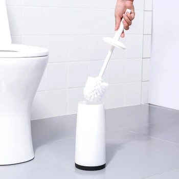 Husstand Toilet Toilet Børste Sæt Rengøring Langt Håndtag for At Ingen blindgyder Kreative Toilet Børste Gratis Stansning Blødt hår