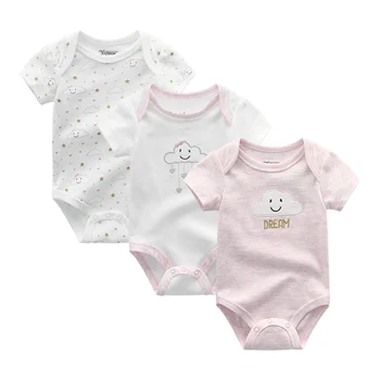 3PCS/Masse Baby Boy Tøj Unisex Bodyer Piger Tøj Bomuld Baby Pige Tøj Bomuld Unicorn Nyfødte Roupas de bebe