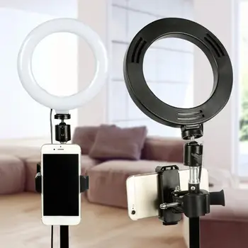 Fotografering 360-graders LED selfie ring lyset dæmpes USB-kamera, telefon studio ring lys til live makeup video