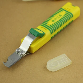 1STK Bærbare wire stripper kniv, PVC,gummi,silikone, PTFE 8-28 mm kabel decrustation tænger mini elektriker kniv