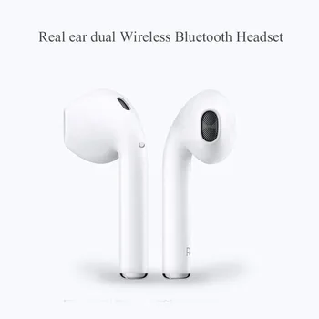 I7s TWS Bluetooth-hovedtelefoner, Trådløse hovedtelefoner, Sport hovedtelefoner Med mikrofon Bluetooth headset til iPhone, Samsung, Huawei Htc