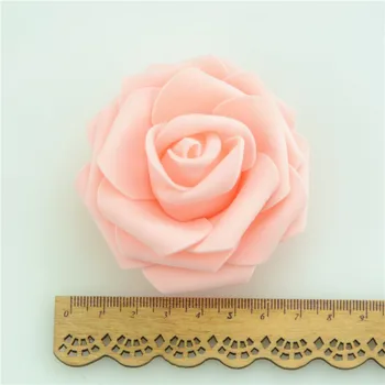 50stk 7cm Kunstige PE Skum Roses Blomster Til Hjemmet Bryllup Dekoration Scrapbooking, håndlavede Falske Blomster Hoveder Kissing Bolde