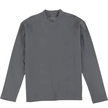 SIMWOOD 2020 Efteråret Nye Mock-Hals T-shirts til Mænd langærmet Basic-Top Casual Blødt Komfortabelt Tshirt Plus Size Pullovere SJ130804