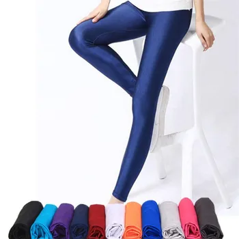 Kvinder Shiny Bukser, Leggings Hot Salg Leggings Farve Fluorescerende Spandex Elasticitet Casual Bukser, Skinnende Legging