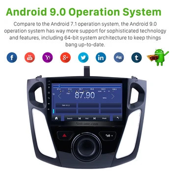 Seicane Android 10.0 9 Tommer Bil Radio 2 din Stereo For 2011 2012 2013 Ford Focus Multimedia GPS-Afspiller Støtte DVR DAB
