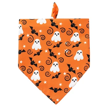 Fest For Halloween Hund Kat Krave Pet Bandana Polyester Halstørklæde Tilbehør Trekant Scarf Dress Up Vaskbar Hvalp Mode
