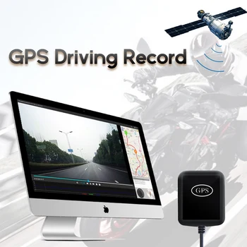 WiFi Motorcykel DVR Dash Cam Vandtæt Motorcykel Kamera, GPS Logger Optager Max 1080P+1080P Full HD Front Rear View