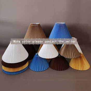 Japansk Stil Plisserede Lampeskærm Læg Dække DIY bordlampe bordlampe Stående Lampe Dækker Egnet til E27 fatning Deco -