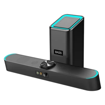 Ny U-238 Bluetooth-Lyd Bar Trådløs Højttaler Subwoofer Bas 4D Stereo Knappen Desktop PC 3,5 MM Se Film