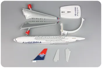 30cm serbiske Airlines Airbus A330-200 YU-ARA 1: 200 Samlet Fly Model serbiske Airlines Fly model for Xmas Fødselsdag Gave