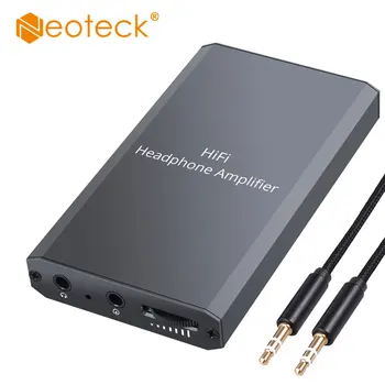 Neoteck 16-300Ω Mini HiFi hovedtelefon Forstærker Bærbare Amp 1000mAH 3,5 mm AUX Mobiltelefoner Hovedtelefon Forstærker Med Lyd Kabel