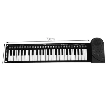49Key folde Elektronisk Orgel Elektroniske Tastatur Klaver Silicium Fleksibel med Høj Højttaler Foreløbig Udgave Rulle Op Klaver
