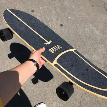 Meget Glat Surf Land Skateboard 2021 Nye Maple Enkelt Spark Udskæring Cruiser Skate Board Longboard Til Gaden, Udendørs Sport