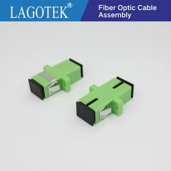 500PCS/MASSE SC APC Simplex single-mode Fiber optic Adapter SC Optisk fiber kobler SC APC Fiber flange SC stik