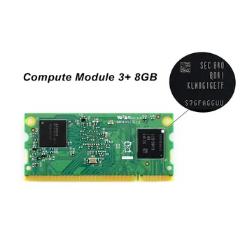 Beregne Modul 3+/8GB (CM3+/8GB), Raspberry Pi 3 Model B+ i en fleksibel form faktor med 8 GB eMMC Flash