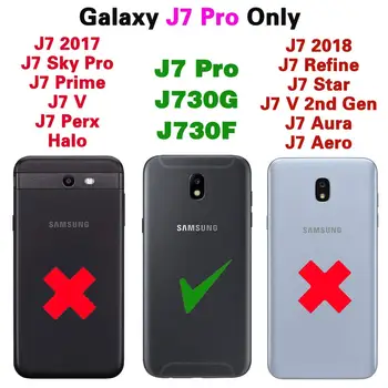 Telefon-etui til Samsung Galaxy J7 Pro J730G Hårdt Robust Hybrid Beskyttende Celle Tilbehør Glaxay J7pro J 7 2017 7J J730F Tilfælde