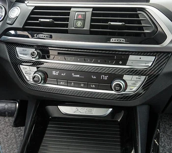 Bil styling Til BMW X3 G01 2017 2018 2019 ABS Carbon fiber Indre Kontrol CD-Panel Dækker Trim bil Tilbehør