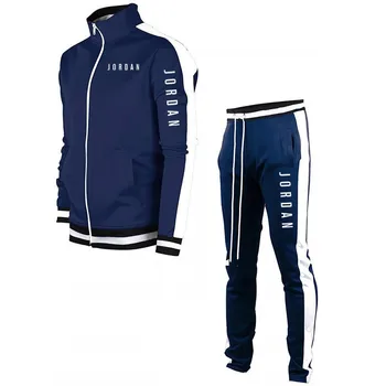 Mænds Afslappet Jakkesæt 2021 Vinter Nye Brand Syning Jogger Sportstøj Zipper Hoodie + Bukser Mænds Sportstøj, Sports Trop Tøj