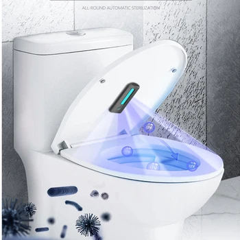 Toilet UV-Desinficering UVC - + Ozon Auto Sterilisation Lampe til Hjemmet Papirkurven, Deodorant, Lys, badeværelse Renere luftrenser