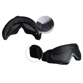 Offentlig Taktiske Airsoft Justerbar Beskyttelsesbriller, Maske Skudsikre CS Briller