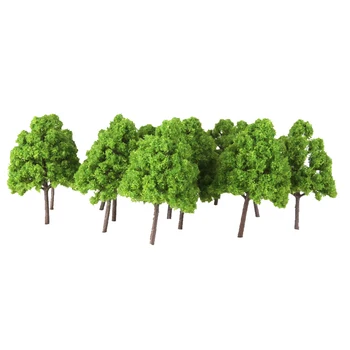 25Pcs Træ Model Cypress Tree 1/150 Model Tog Diorama Have Sand Tabel Micro Landskab Dekoration