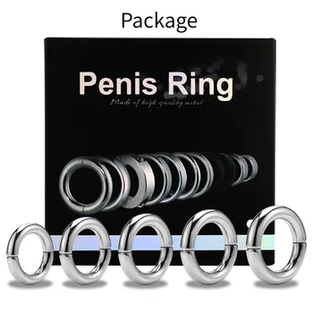 Penis Ring for Sex Legetøj Rustfrit Stål Penis Ring Forsinkelser Metal Cock Ring Pungen Tilbageholdenhed Testikelkræft Sex Legetøj til Mænd