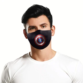 Hot Captain America Maske Realistiske Superhelte Halloween Maske Genanvendelige Maske Filtre Cosplay Rekvisitter Legetøj Maskerade Vaskbar maske