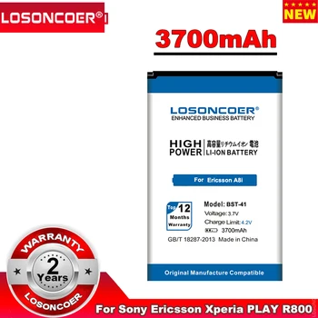 LOSONCOER 3700mAh BST-41 Mobiltelefon Batteri Til Sony Ericsson Xperia PLAY R800 R800i A8i M1i X1 X2 X2i X10 X10i / Spil Z1i