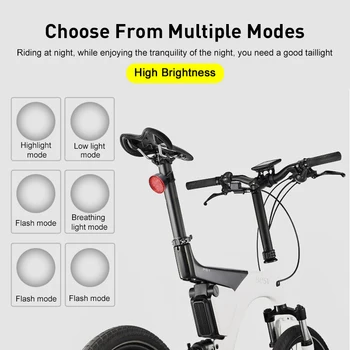 IPX6 Vandtæt Mini LED Cykel baglygte Usb-Opladelige Sikkerhed Advarsel Cykling Lys Hjelm Rygsæk Lys Cykel baglygter