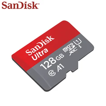 Original Sandisk Micro SD-Kort A1 U1 Class10 TF-kort 16GB, 32GB, 64GB 128GB 100Mb/s-Hukommelseskort til Samrtphone og Tablet-PC