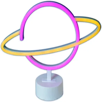 Led Neon Lys Farverige Kreative Planet Nat Lampe batteridrevne Neon Tegn for Værelset Home Party Bryllup Dekoration Xmas Gave