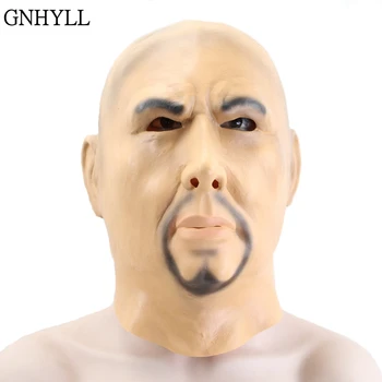 GNHYLL Underverden Boss Cosplay Skræmmende Hovedet Fuld Latex Maske Halloween Horror Sjove Cosplay Parti Maske Gamle Mand Hoved Hjelm Masker