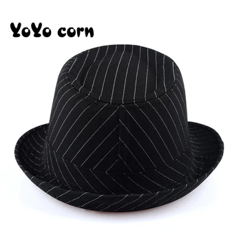 Yoyocorn græs top hat British wind sommer, sol hat Mænds herre hat mode retro lady midten og alderdom dansk jazz cap