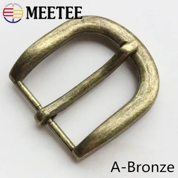 Meetee 1/3/5pcs 30mm Legeringen Bronze Pin Spænde Unisex Bæltespænder Hoved DIY Bukser Leathercrafts Dekorative Hardware Tilbehør