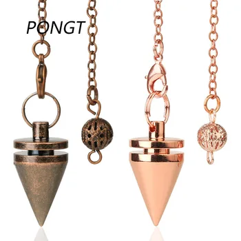 PONGT Metal Kegle Pendul Vedhæng Til Dowsing Healing Amulet Tyngdekraften Hypnose Tarot Divination Uden Reiki Mode Smykker