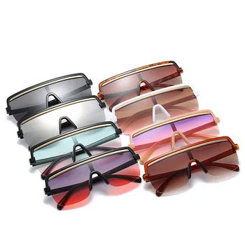 RBRARE 2021 Vintage Siamesiske Gradient Linse Solbriller Kvinder Luksus Mærke Retro Large Frame Briller Kørsel Oculos De Sol Gafas