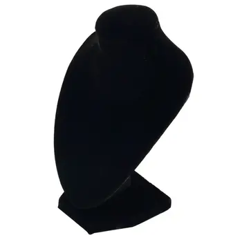 Mannequin Halskæde Smykker-Display, Der Viser Indehaveren Black Velvet Vedhæng Øreringe Dekorere Udstilling Smykker Vise Stå Hylde