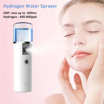 Super ORP max op til -400mv Brint Vand Facial Damper Nano Mister Ansigt Spray Flaske Hud Tåge Sprøjte