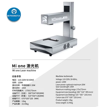 Mi-one M-Triangel Laser Separator Maskine til iPhone/Samsung/Huawei Adskille Maskinen Telefonen Tilbage Glas Fjern LCD-Rammen Skæring