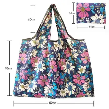 Genanvendelige shopping taske købmand taske foldbar dame taske, rejsetaske skulder taske taske taske taske holdbar nylon 2021