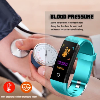 LIGE 2019 Ny Smart Armbånd puls Fitness Tracker Mænd kvinder Blodtryk Ilt Vandtæt Sport Smart armbånd ur