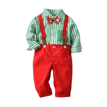 2020 Ny Christmas Baby Børn Sætter Herre, Drenge Tøj Sæt Banket Tøj, T-shirt+Bukser+Vest 3stk Kids Tøj Tøj