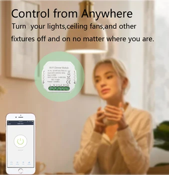 2 Kanal DIY WiFi Smart 2-Vejs LED Lys Lysdæmper Modul Skifte af Intelligent Liv Tuya APP Fjernbetjening Arbejde med Alexa, Google Startside