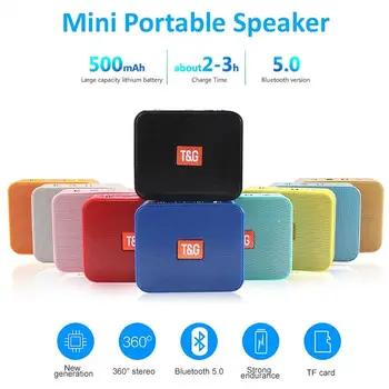 Mini Bærbare Bluetooth-Højtaler Wireless Music Subwoofer USB-Højttalere 3D Stereo Surround Bærbare Højttaler Kolonne Bas Kasse