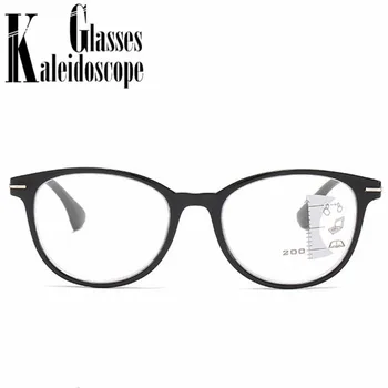 Runde Progreesive Multifokale Briller til Læsning Kvinder Mænd Anti-blå lys Langsynethed Presbyopi Briller Med Bifokale Diopter +1 2.5